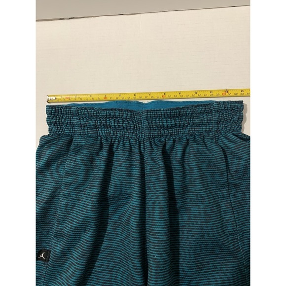 Nike Jordan Basketball Shorts Dri Fit Blue Geometric Mens S Training Jumpman - Picture 9 of 11